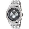 Large 46mm Affordable Real Diamond Watch For Men Luxurman Raptor 0.25ct Steel Band
