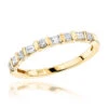 14K Yellow Gold Baguette Round Diamond Women's Wedding/Anniversary Band 0.4ct