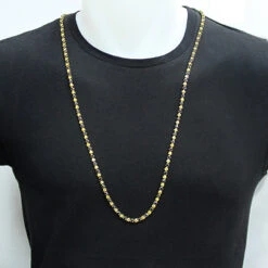 Black And Yellow Diamond Chain Necklace 20.87ct 10K Yellow Gold -Luxurman black and yellow diamond chain necklace 2087ct 10k gold p 48327bod