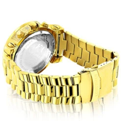 Black Dial Luxurman Diamond Watch 0.75ct Yellow Gold Plated Escalade 7 Black Dial Luxurman Diamond Watch 0.75ct Yellow Gold Plated Escalade -Luxurman black dial luxurman diamond watch 075ct yellow gold plated escalade back