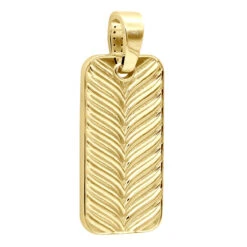 2 Inch Men's Black Diamond Dog Tag Pendant 14K White Gold 7.5ct -Luxurman black diamond dog tag pendant 14k 750ct p 44068 back yellow