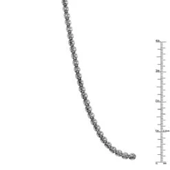 Black Diamond 10K Black Gold Eternity Diamond Chain Necklace 20in-40in -Luxurman black diamond jewelry 10k eternity diamond necklace 9ct p 42071 ruler