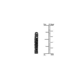 14K Black Plated Gold Black Diamond Hoop Earrings 1.93ct -Luxurman black diamond jewelry 14k diamond hoop earrings 193ct p 35678 rulerbl