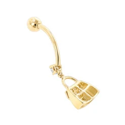 14K Yellow Gold Diamond Purse Belly Button Ring 0.29 8 14K Yellow Gold Diamond Purse Belly Button Ring 0.29 -Luxurman body jewelry 14k diamond purse belly button ring 029 p 35764 backye