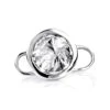 14K White Gold Diamond Microdermal Jewelry Implant For Body Piercing 0.25ct