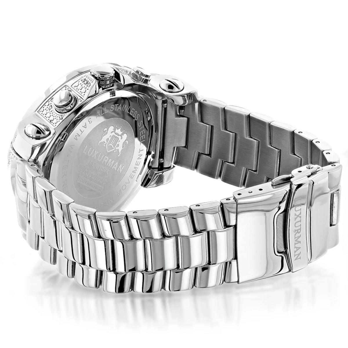 Chronograph Luxury Diamond Watch For Men 0.75ct Luxurman Black MOP Escalade 2 Chronograph Luxury Diamond Watch For Men 0.75ct Luxurman Black MOP Escalade - Image 2