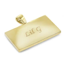 10K Yellow Gold Diamond Digital Scale Men's Pendant 4ct -Luxurman custom jewelry 10k gold diamond digital scale mens pendant 4ct backye