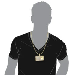 10K Yellow Gold Diamond Digital Scale Men's Pendant 4ct -Luxurman custom jewelry 10k gold diamond digital scale mens pendant 4ct bodye