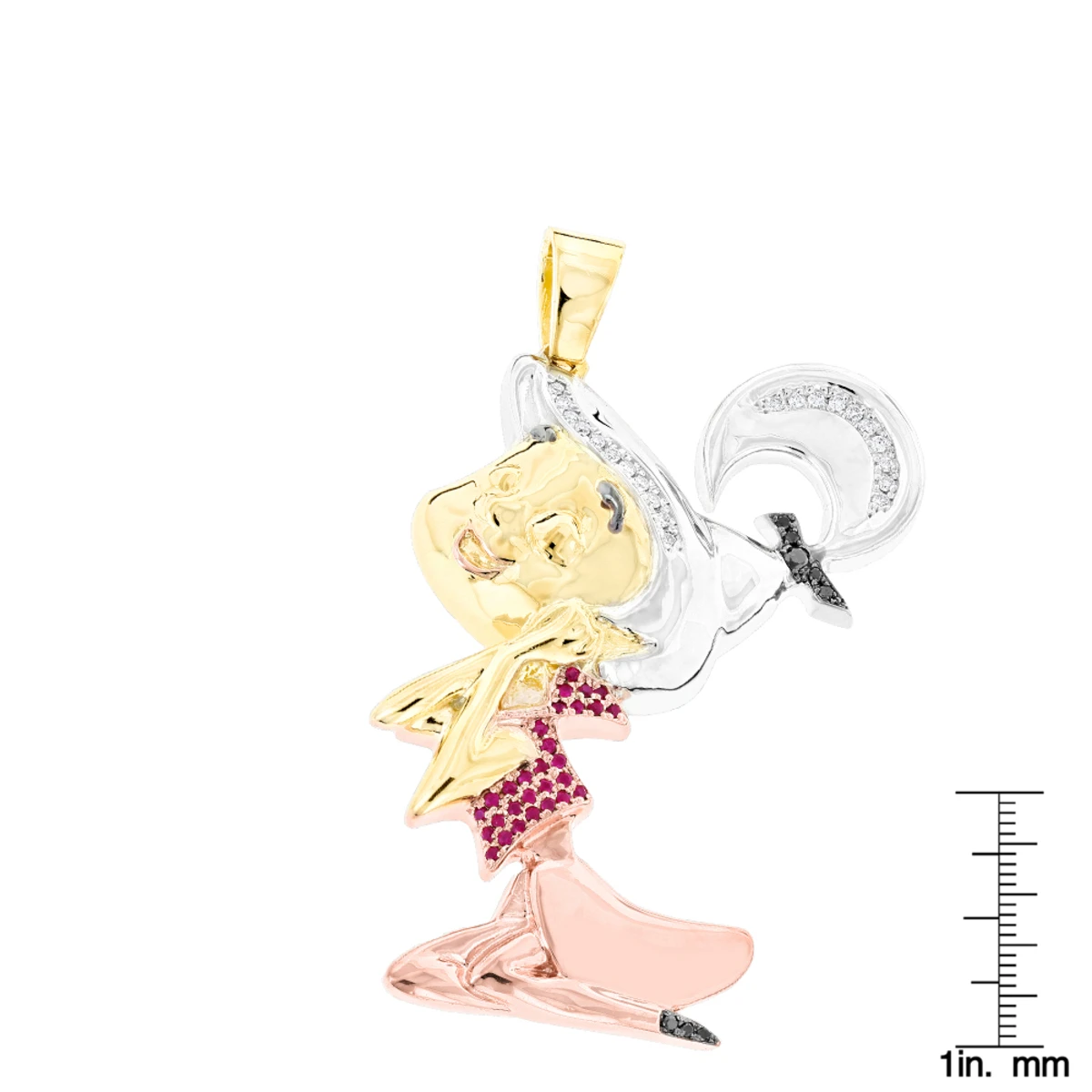 Judy Jetson Silver Pendant With Gemstones And Diamonds 4 Judy Jetson Silver Pendant With Gemstones And Diamonds - Image 4