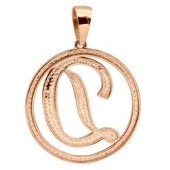 Diamond Initial Pendant For Men 10K Yellow Gold Alphabet Letter Custom Made -Luxurman custom made diamond initial e pendant 329ct 10k gold alphabet letter backro