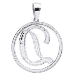 Diamond Initial Pendant For Men 10K Yellow Gold Alphabet Letter Custom Made -Luxurman custom made diamond initial e pendant 329ct 10k gold alphabet letter backwh