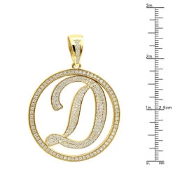 Diamond Initial Pendant For Men 10K Yellow Gold Alphabet Letter Custom Made -Luxurman custom made diamond initial e pendant 329ct 10k gold alphabet letter rulerye