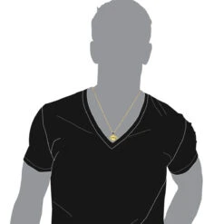 Logo Name Black Diamond Pendant For Men 14K Yellow Gold 0.55ct 10 Logo Name Black Diamond Pendant For Men 14K Yellow Gold 0.55ct -Luxurman custom made logo name black diamond pendant for men 14k gold 0 55ct bodye