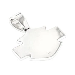 Name Black Diamond Pendant For Men 14K White Gold 0.55ct -Luxurman custom made name black diamond pendant for men 14k gold 055ct backwh