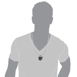 Black Diamond Ohio State Pendant In Sterling Silver 14ct -Luxurman custom pendants black diamond ohio state pendant in sterling silver 14ct bod