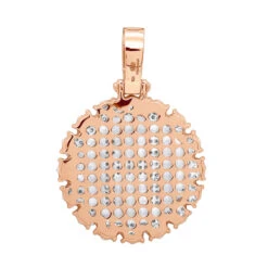 Customizable 14K Yellow Gold Men's Diamond Medallion Initial Pendant 2 Carat 13 Customizable 14K Yellow Gold Men's Diamond Medallion Initial Pendant 2 Carat -Luxurman customizable solid 10k gold mens diamond medallion initial pendant 2 carat 100482 backro