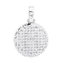 Customizable 14K Yellow Gold Men's Diamond Medallion Initial Pendant 2 Carat 11 Customizable 14K Yellow Gold Men's Diamond Medallion Initial Pendant 2 Carat -Luxurman customizable solid 10k gold mens diamond medallion initial pendant 2 carat 100482 backwh