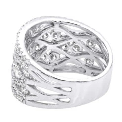 Designer Diamond Right Hand Ring For Women By Luxurman 14K White Gold Band 2.35ct -Luxurman designer diamond right hand ring for women by luxurman 14k gold band 235ct backwh