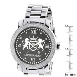 Designer Large Luxurman Phantom Real Diamond Watch For Men 0.12ct 9 Designer Large Luxurman Phantom Real Diamond Watch For Men 0.12ct -Luxurman designer large watches luxurman phantom real diamond watch for men 012ct ruler