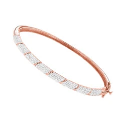 Designer Luxurman 14K White Gold Pave Diamond Bangle Bracelet For Women 1.25ct 9 Designer Luxurman 14K White Gold Pave Diamond Bangle Bracelet For Women 1.25ct -Luxurman designer luxurman 14k gold pave diamond bangle bracelet for women 125ct ro