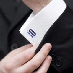 Diamond And Sapphire Cufflinks For Men 14K White Gold Unique Gift 4.5ct -Luxurman diamond and sapphire cufflinks for men in solid 14k gold unique gift 45ct 000971 bod