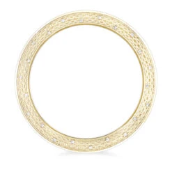 Diamond Bezel Replacement For Luxurman Raptor Yellow Gold Plated 0.25ct