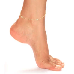 Diamond By The Yard Solid 14K Gold Anklet Bracelet With Diamonds By Luxurman 9 Diamond By The Yard Solid 14K Gold Anklet Bracelet With Diamonds By Luxurman -Luxurman diamond by the yard solid 14k gold ankle bracelet with diamonds by luxurman bodye