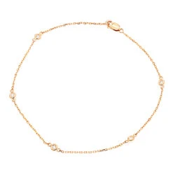 Diamond By The Yard Solid 14K Gold Anklet Bracelet With Diamonds By Luxurman 8 Diamond By The Yard Solid 14K Gold Anklet Bracelet With Diamonds By Luxurman -Luxurman diamond by the yard solid 14k gold ankle bracelet with diamonds by luxurman ro