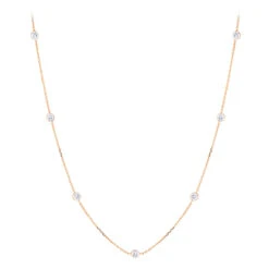 14K Yellow Gold Diamonds By The Yard Necklace 0.7ct 16-20 Inches 10 14K Yellow Gold Diamonds By The Yard Necklace 0.7ct 16-20 Inches -Luxurman diamond chains 14k diamond by the yard necklace 070 p 35701 ro