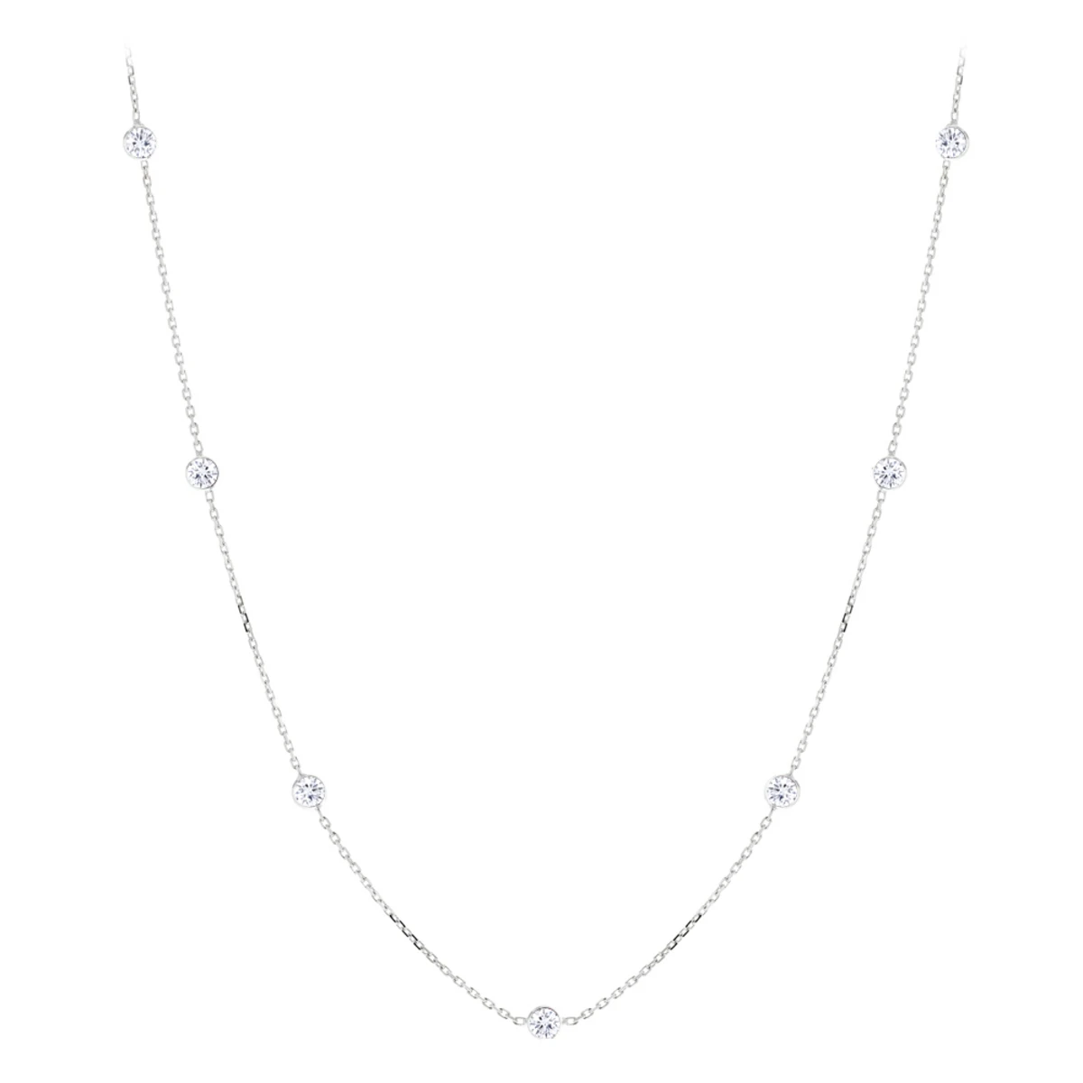 14K Yellow Gold Diamonds By The Yard Necklace 0.7ct 16-20 Inches 2 14K Yellow Gold Diamonds By The Yard Necklace 0.7ct 16-20 Inches - Image 2