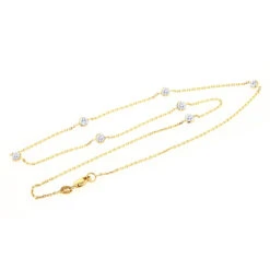 14K Yellow Gold Diamonds By The Yard Necklace 0.7ct 16-20 Inches 11 14K Yellow Gold Diamonds By The Yard Necklace 0.7ct 16-20 Inches -Luxurman diamond chains 14k diamond by the yard necklace 070 p 35701back