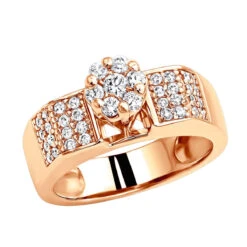 Affordable Pre-Set Diamond Engagement Ring 14K White Gold .75 -Luxurman diamond engagement rings 14k pre set diamond ring 75 p 6807 ro