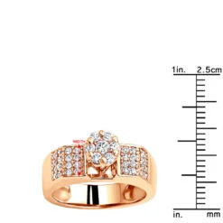 Affordable Pre-Set Diamond Engagement Ring 14K White Gold .75 -Luxurman diamond engagement rings 14k pre set diamond ring 75 p 6807 rulerro