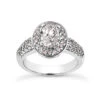 Diamond Platinum Engagement Ring 1.66ct 12.70mm