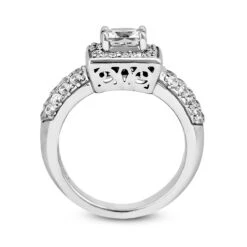 Diamond Platinum Engagement Ring 1.76ct -Luxurman diamond platinum engagement ring 176ct p 34504 additional white
