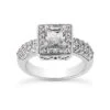 Diamond Platinum Engagement Ring 1.76ct