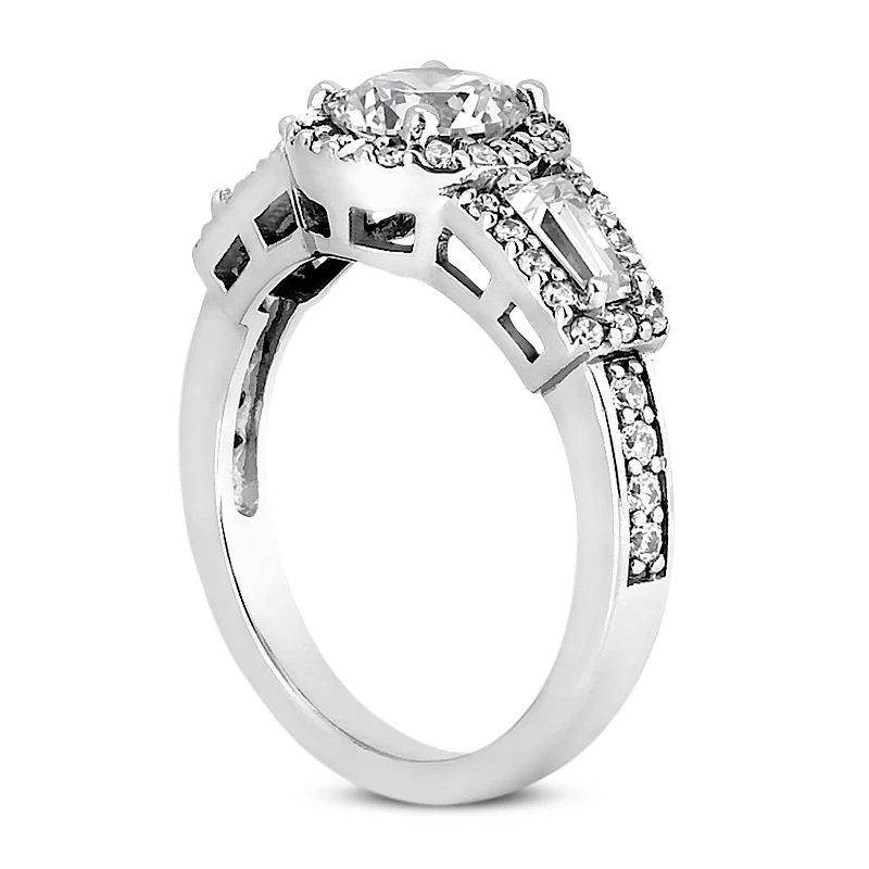 Diamond Platinum Engagement Ring 1.86ct 2.7mm 2 Diamond Platinum Engagement Ring 1.86ct 2.7mm - Image 2