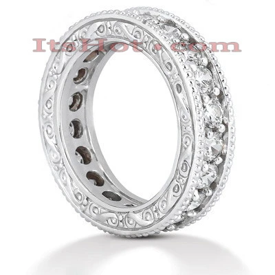 Diamond Platinum Eternity Band 2.40ct 1 Diamond Platinum Eternity Band 2.40ct