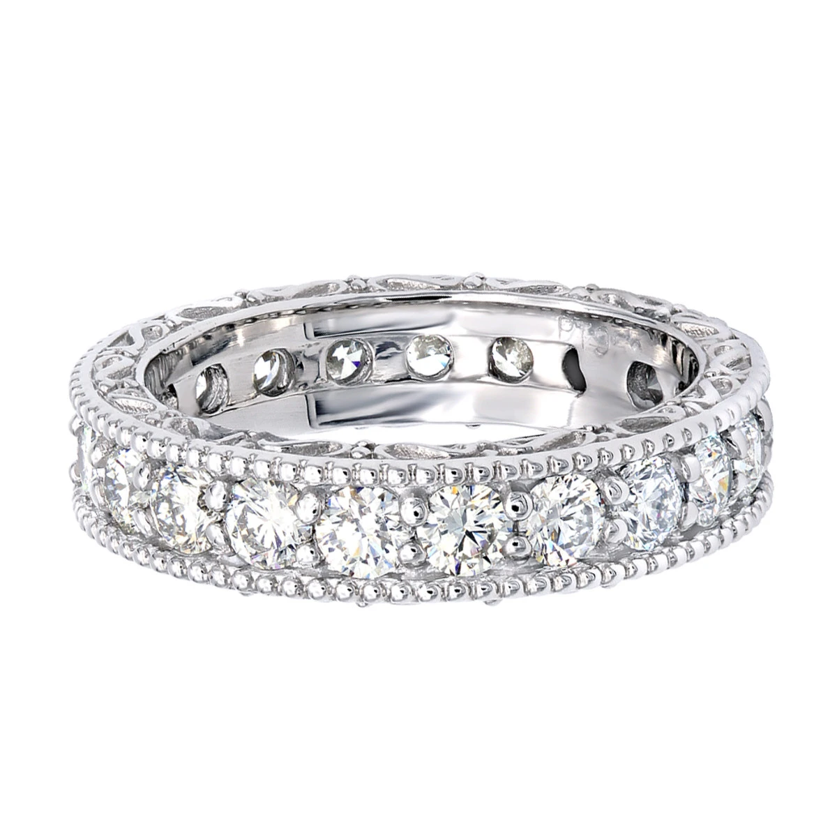 Diamond Platinum Eternity Band 2.40ct 5 Diamond Platinum Eternity Band 2.40ct - Image 5