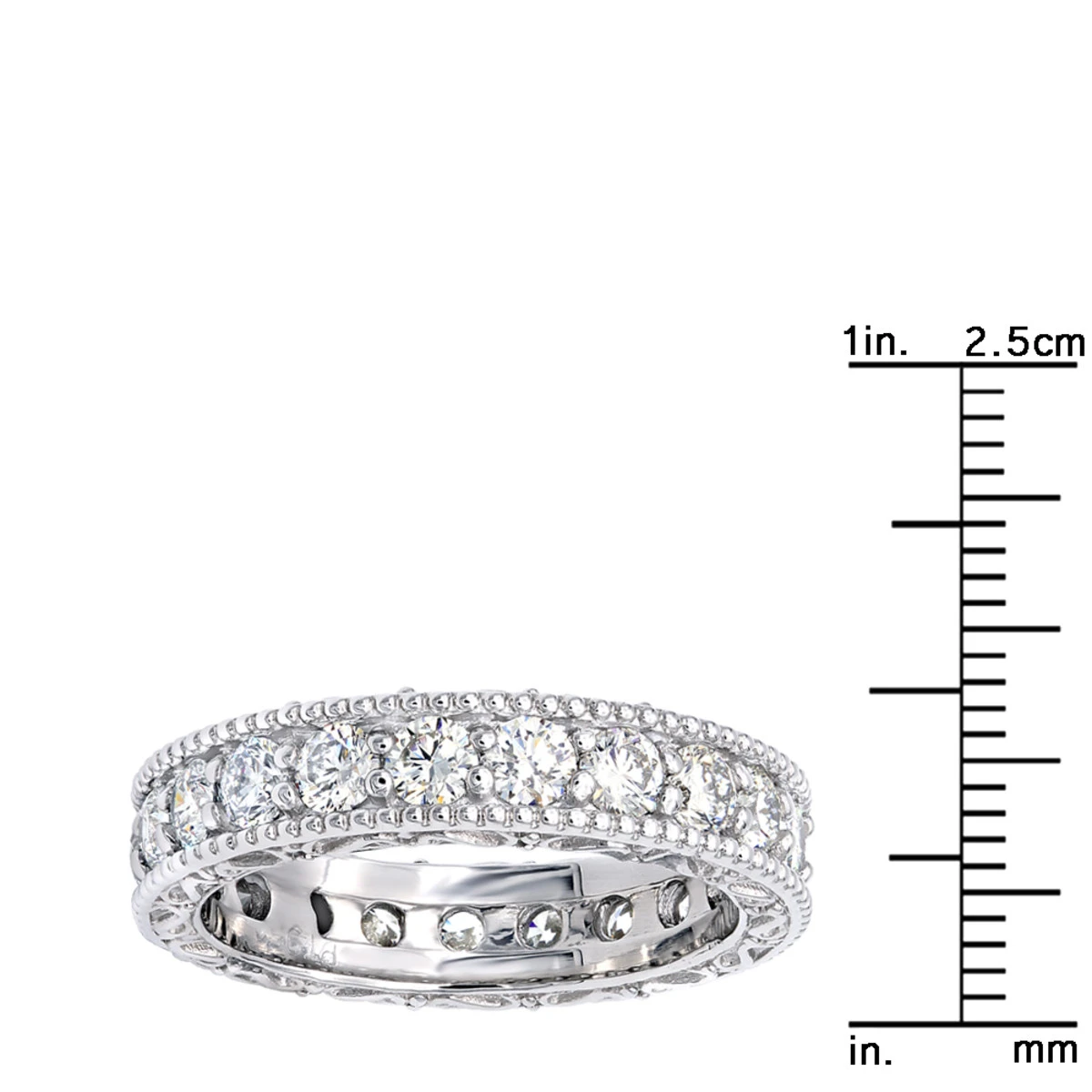 Diamond Platinum Eternity Band 2.40ct 6 Diamond Platinum Eternity Band 2.40ct - Image 6