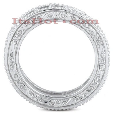 Diamond Platinum Eternity Band 2.40ct 2 Diamond Platinum Eternity Band 2.40ct - Image 2