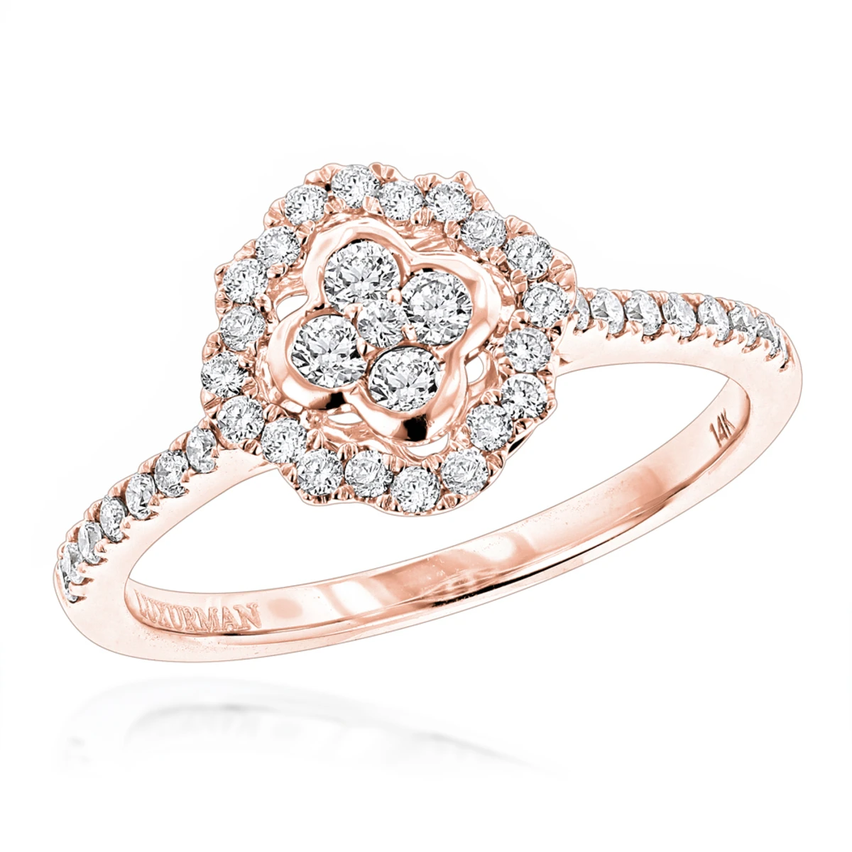 1/2ct Diamond Affordable Engagement/Promise Ring 14K Rose Gold 1 1/2ct Diamond Affordable Engagement/Promise Ring 14K Rose Gold