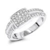 10K White Gold Ladies Diamond Ring 0.77ct