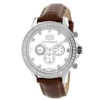 Diamond Luxurman Liberty 2ct Diamond Bezel White MOP Dial Watch