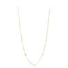 Diamonds By The Yard Ladies Necklace With Diamonds Solid 14K Yellow Gold 0.25ct