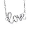 Genuine Diamond Love Necklace Sterling Silver Luxurman Love Quotes For Her