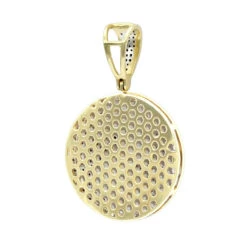 Genuine Diamond 10K Yellow Gold Dollar Sign Pendant For Men 1.65ct Medallion -Luxurman genuine diamond real 10k gold dollar sign pendant for men 1 65ct medallion backye