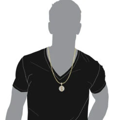 Genuine Diamond 10K Yellow Gold Dollar Sign Pendant For Men 1.65ct Medallion -Luxurman genuine diamond real 10k gold dollar sign pendant for men 1 65ct medallion bodye