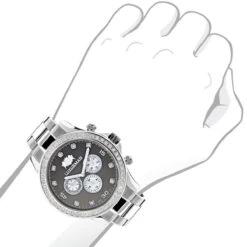 Genuine Diamond For Men: 2ct Luxurman Liberty Watch Swiss Quartz 7 Genuine Diamond For Men: 2ct Luxurman Liberty Watch Swiss Quartz -Luxurman genuine diamond watches for men 2ct luxurman liberty watch swiss quartz bod