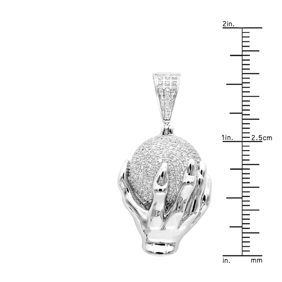 Gold The World Is Mine Diamond Pendant For Men Dragon Claw Holding A Ball 6 Gold The World Is Mine Diamond Pendant For Men Dragon Claw Holding A Ball - Image 6